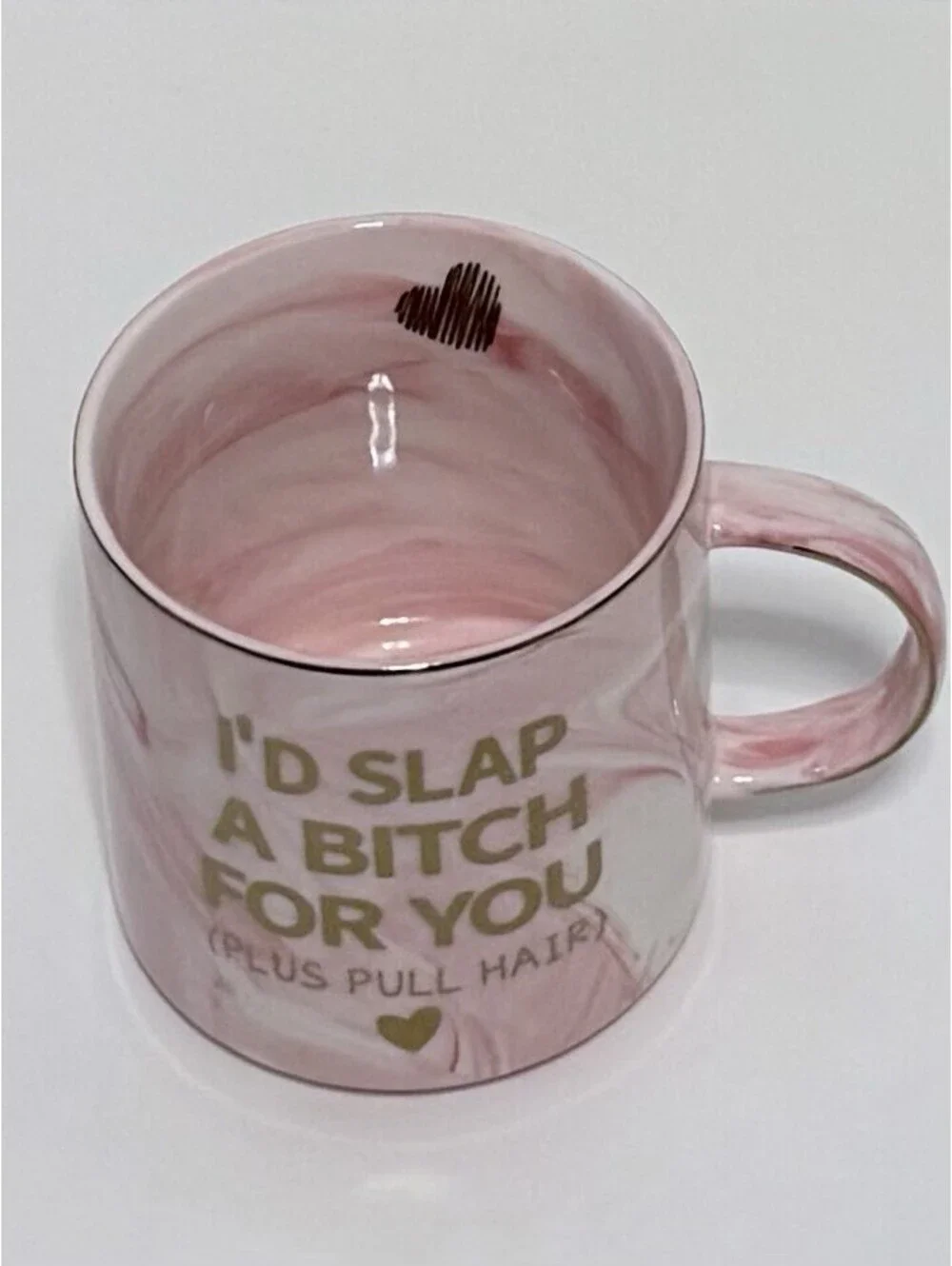 Funny Pink Ceramic Coffee Mug Novelty 12 oz Friendship Gift Cup